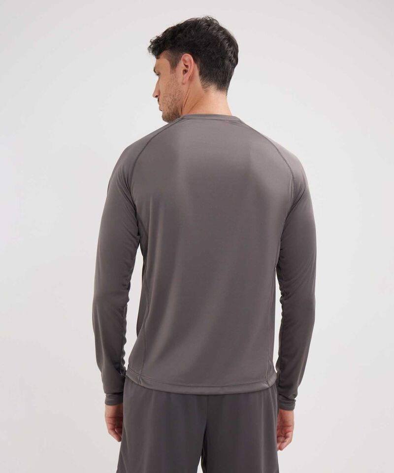 Camiseta Para Hombre De Diseño Deportivo, Cuello Redondo, Manga Larga