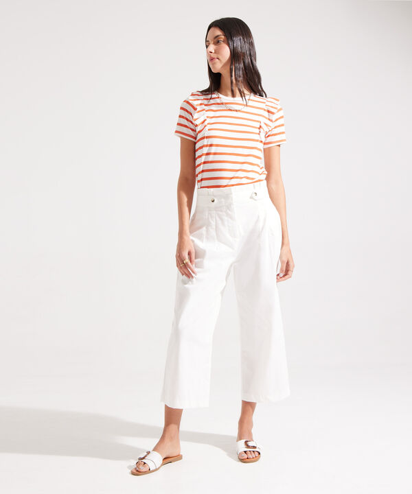 Pantalón Culotte Con Charreteras