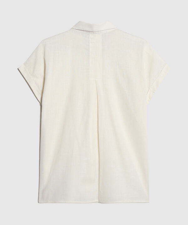 Camisa con Bordado Floral image number null