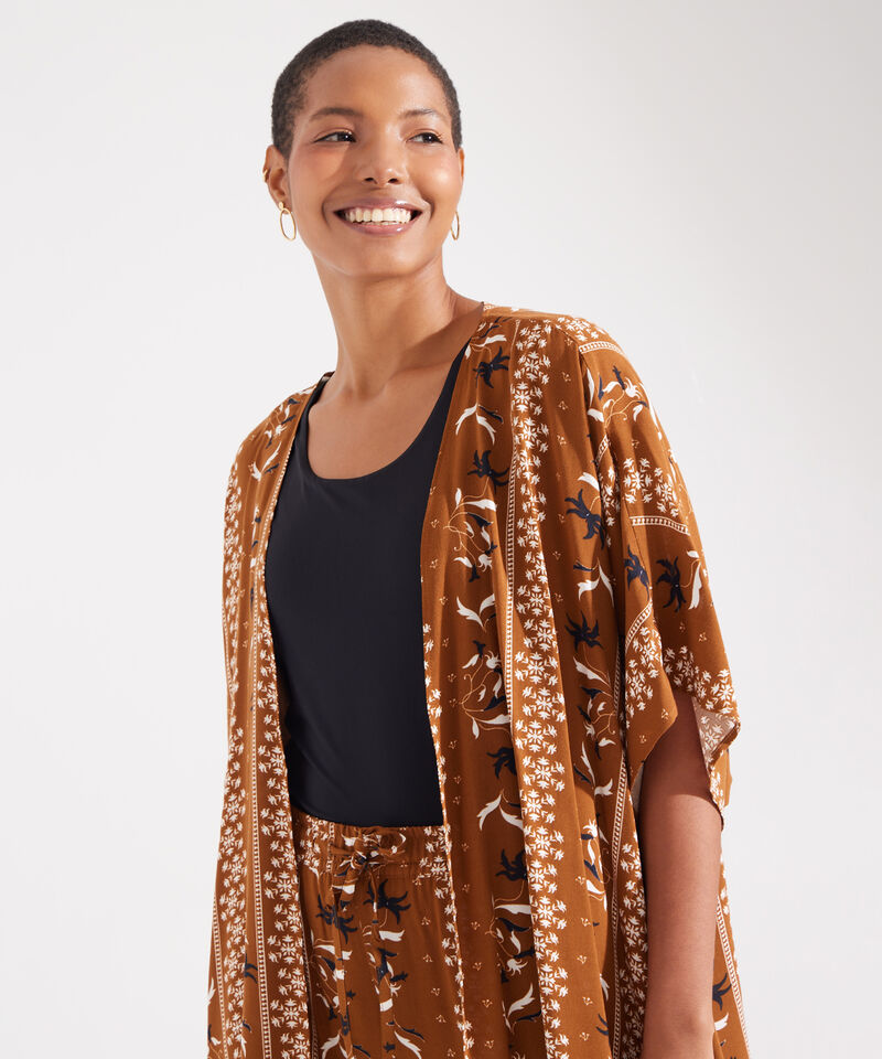 Kimono Abierto Estampado