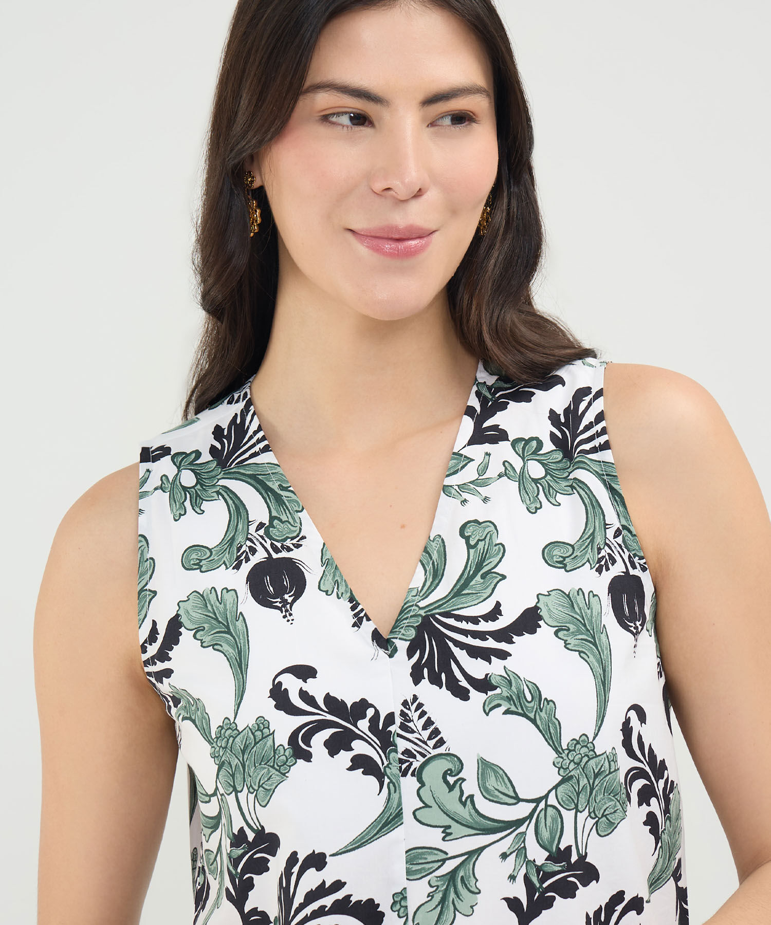 Blusa Estampado Bot&aacute;nico