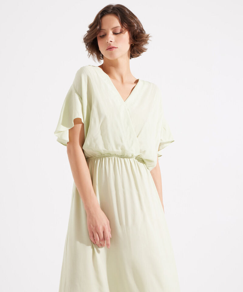 Vestido Largo Con Escote En V