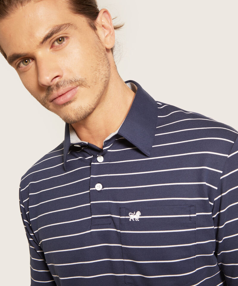 Polo Cuello Duro  Preteñido Bicolor