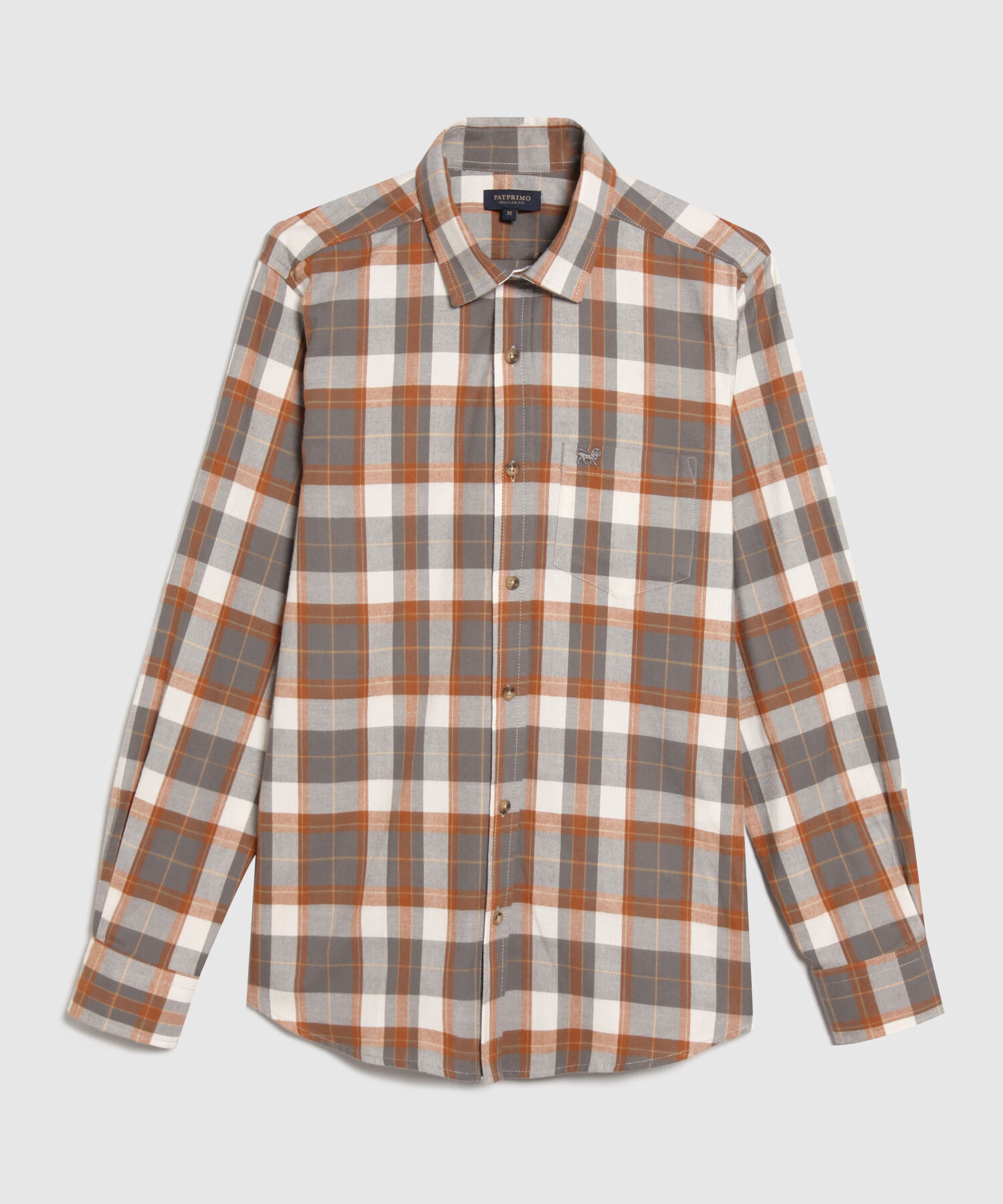 Camisa Manga Larga A Cuadros