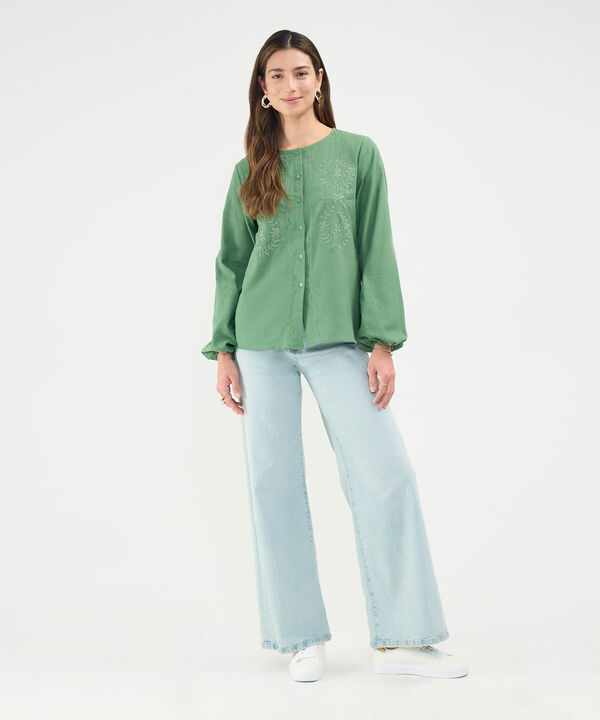 Blusa Bordado Botánico image number null