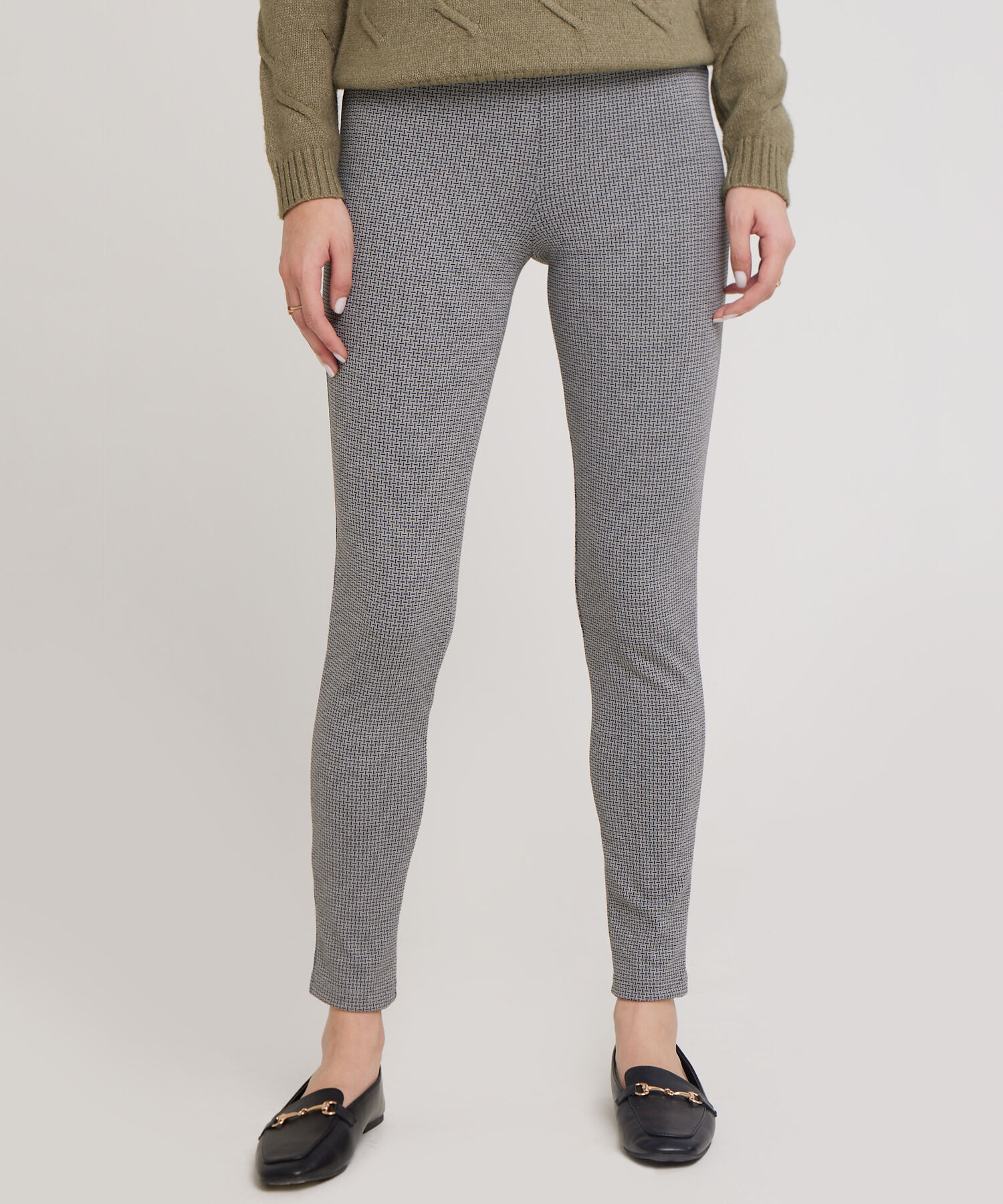 Legging Estampado Con Pretina Ancha