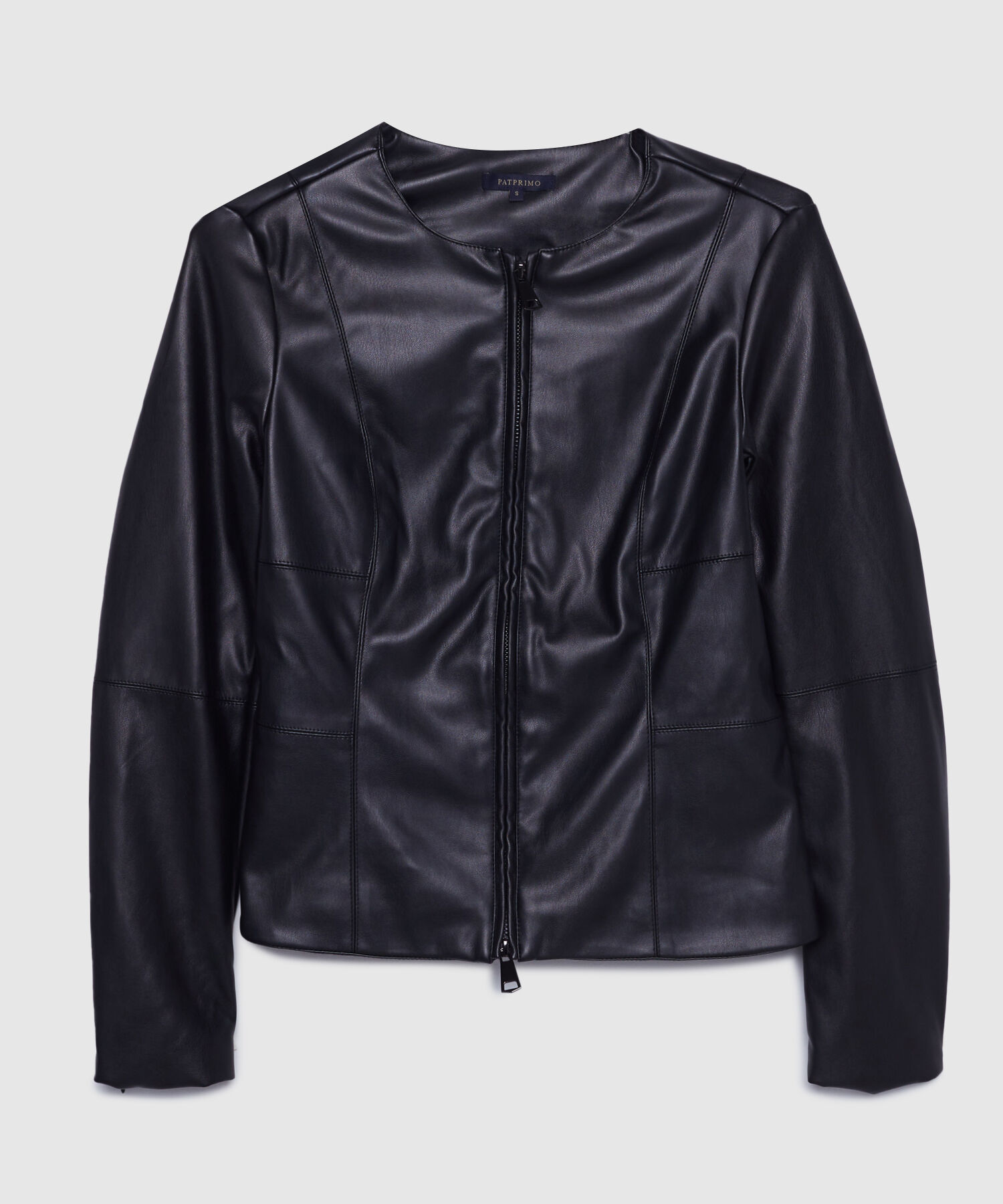 Chaqueta En Pu Con Doble Slider