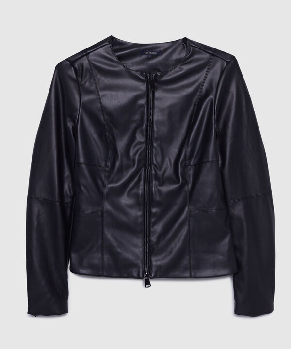 Chaqueta En Pu Con Doble Slider