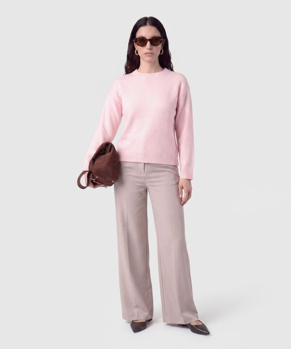 Saco Tejido Cuello Redondo Mujer