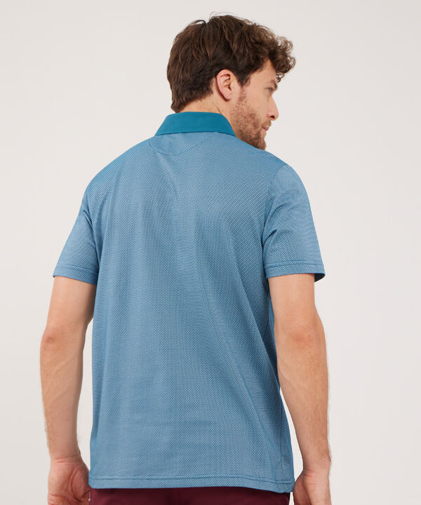 Polo  De Textura Con Cuello En Plana
