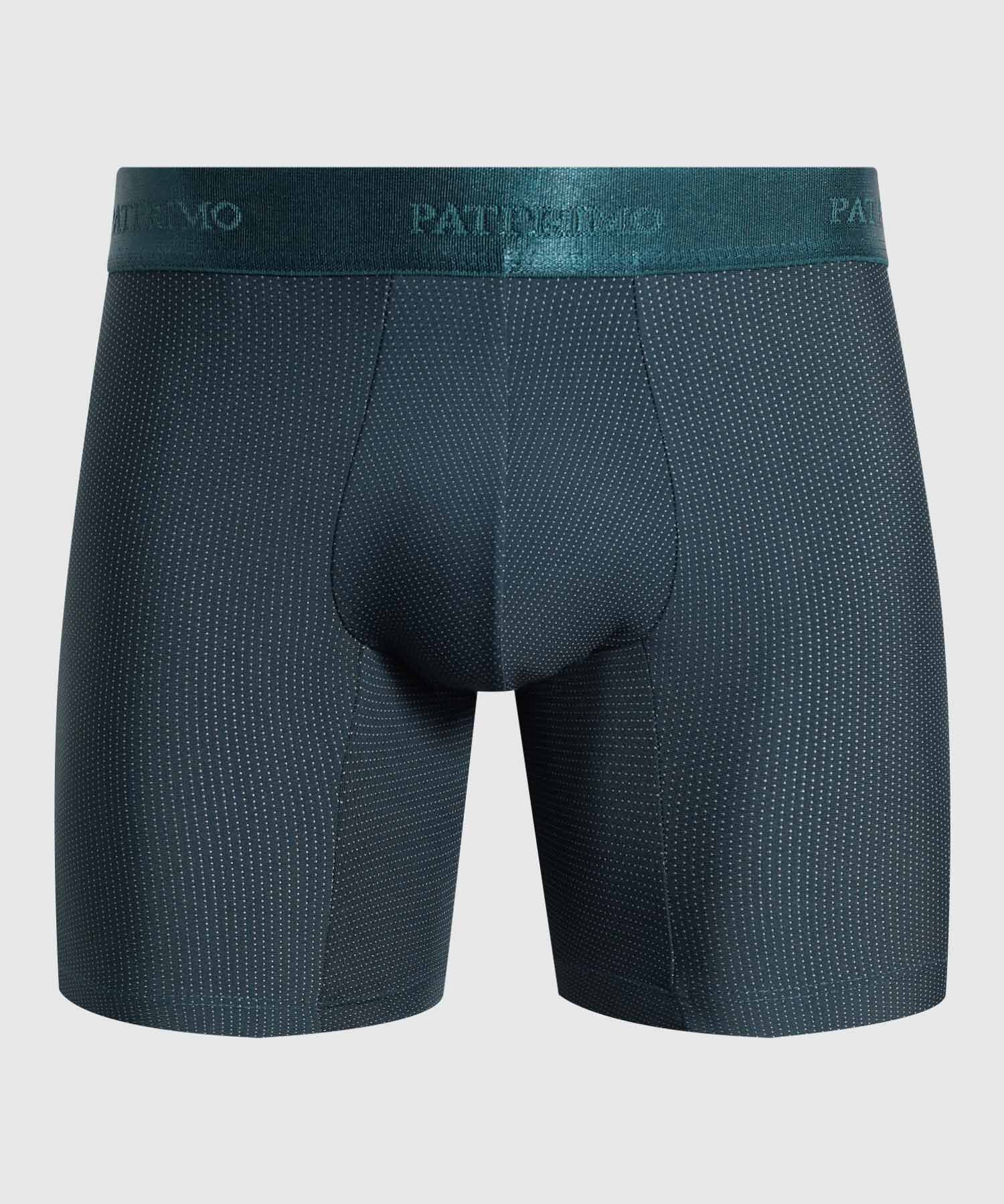 B&oacute;xer Medio Con Micropuntos Para Hombre