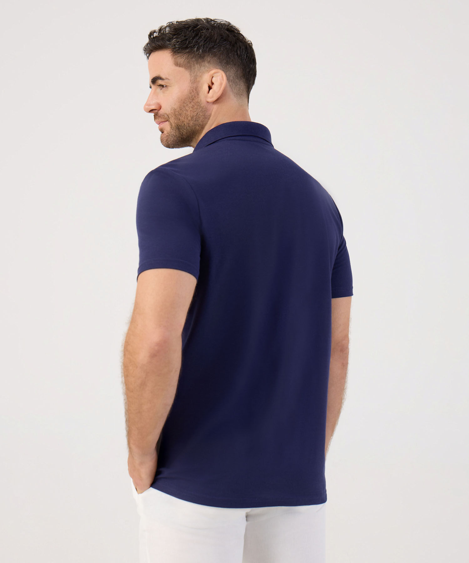 Polo Unicolor Con Bolsillo 