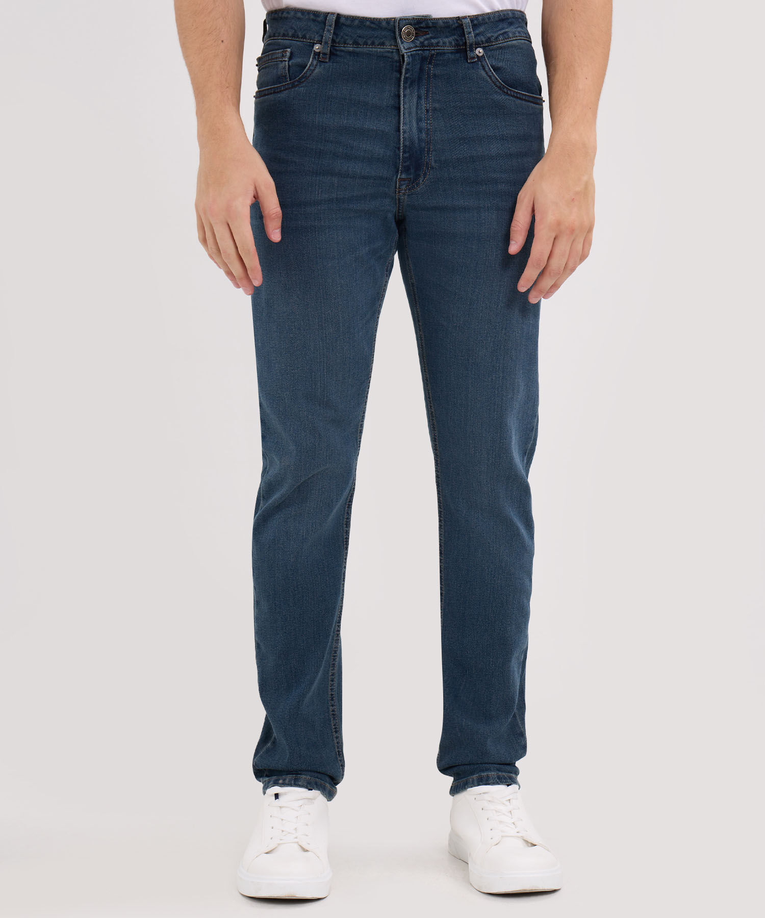 Jean Jean Skinny Masculino Tono Azul Oscuro