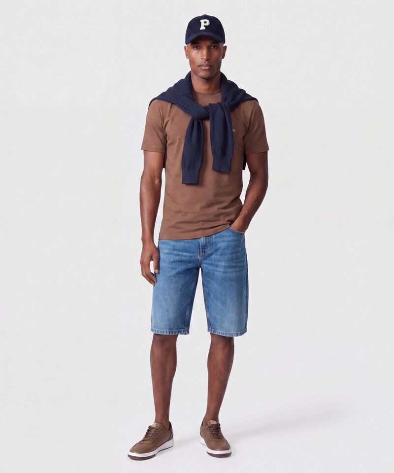 Bermuda Denim Cinco Bolsillos Hombre