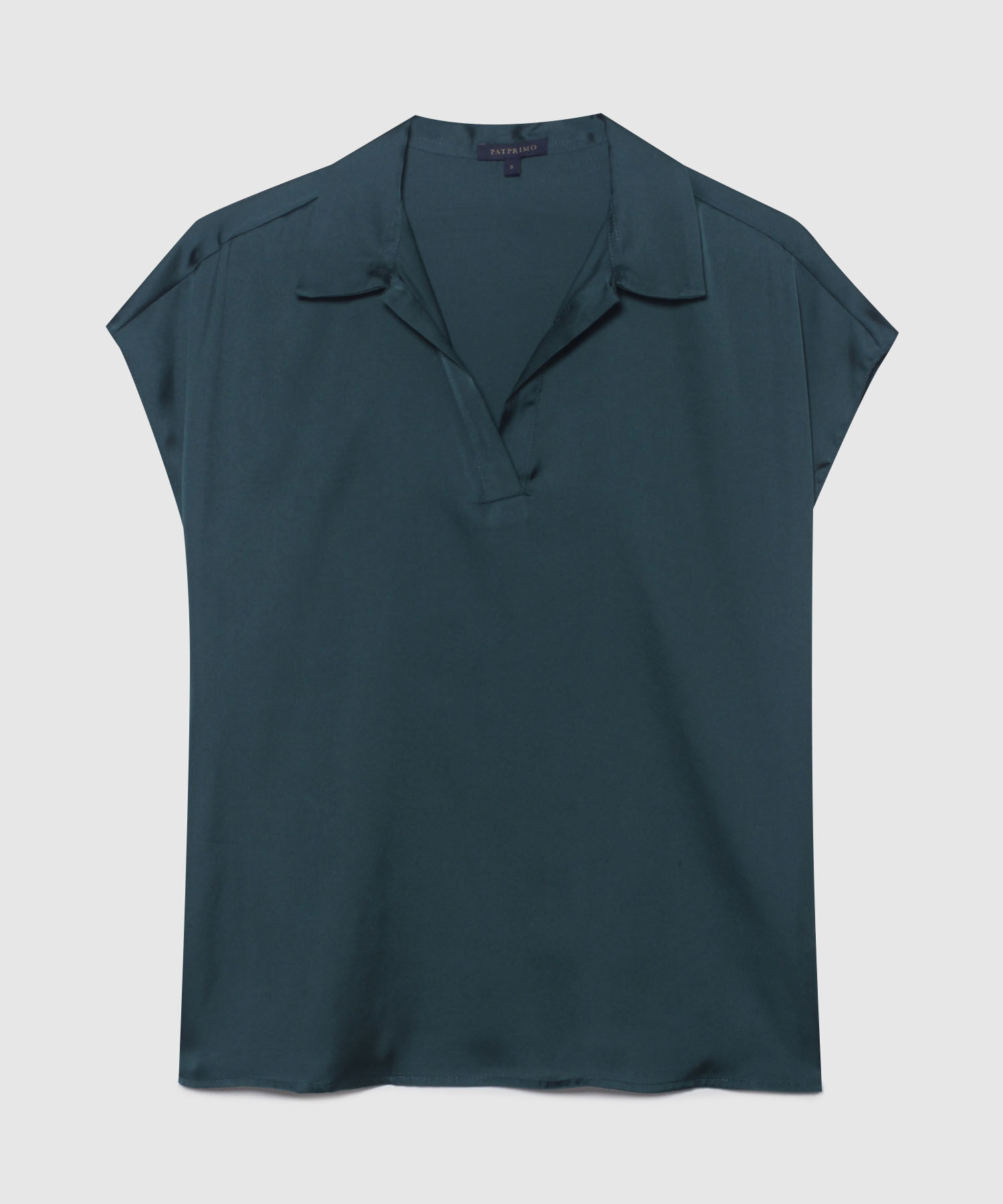 Blusa A Manga Corta Corrida