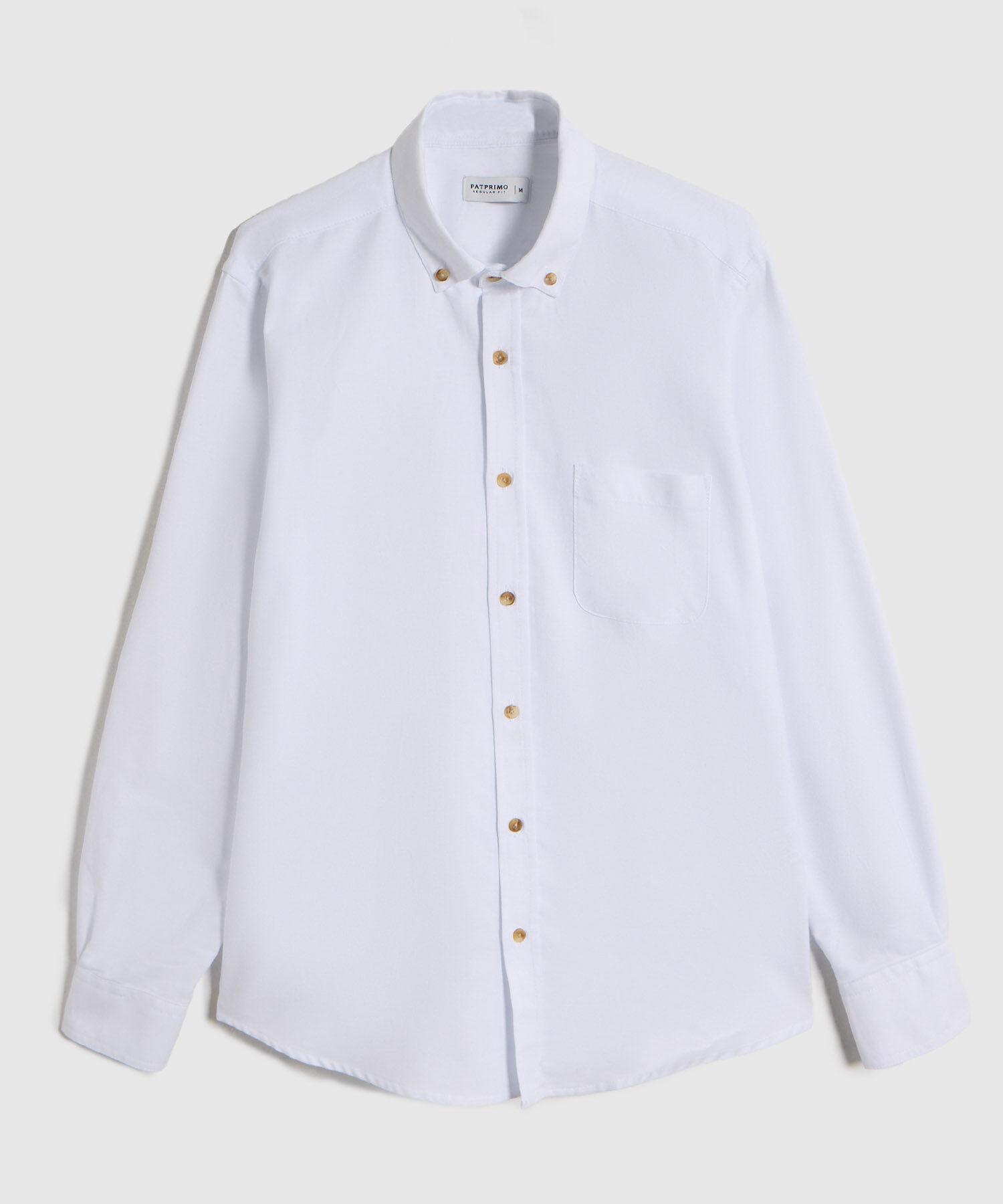 Camisa Oxford Regular Fit de Manga Larga para Hombre