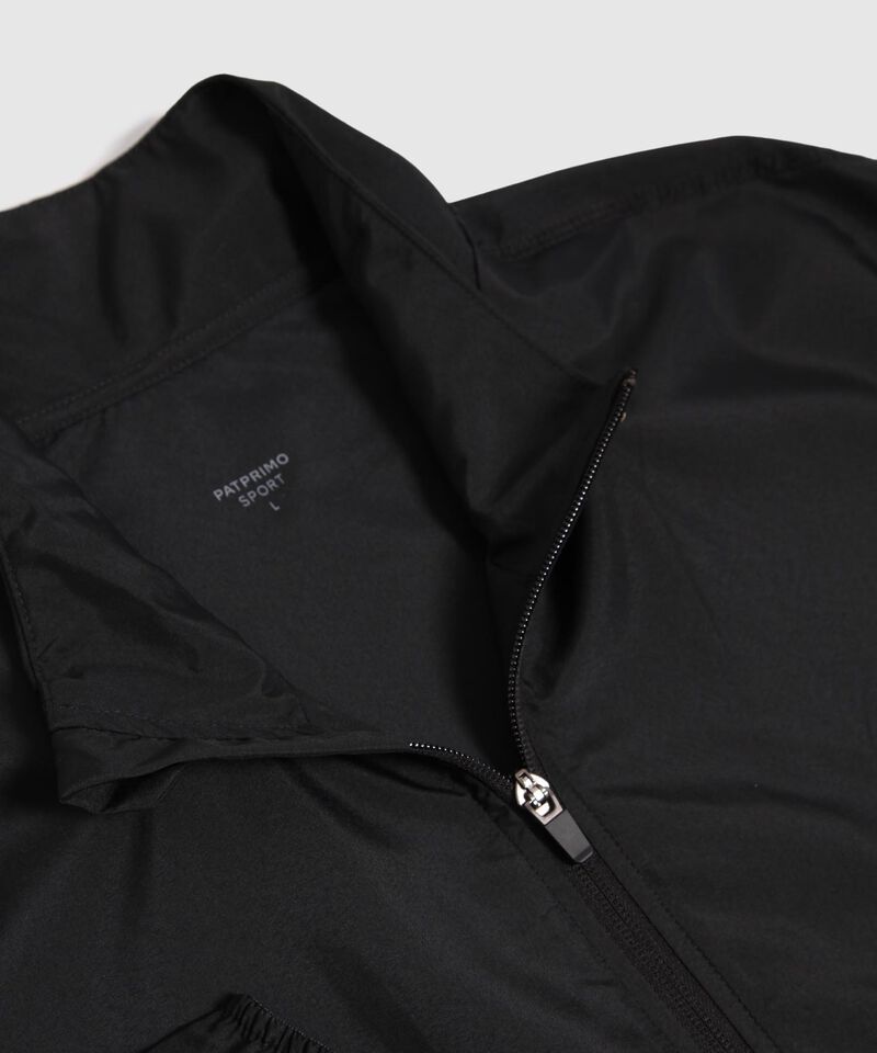 Chaqueta Unicolor Tipo Rompe Vientos 
