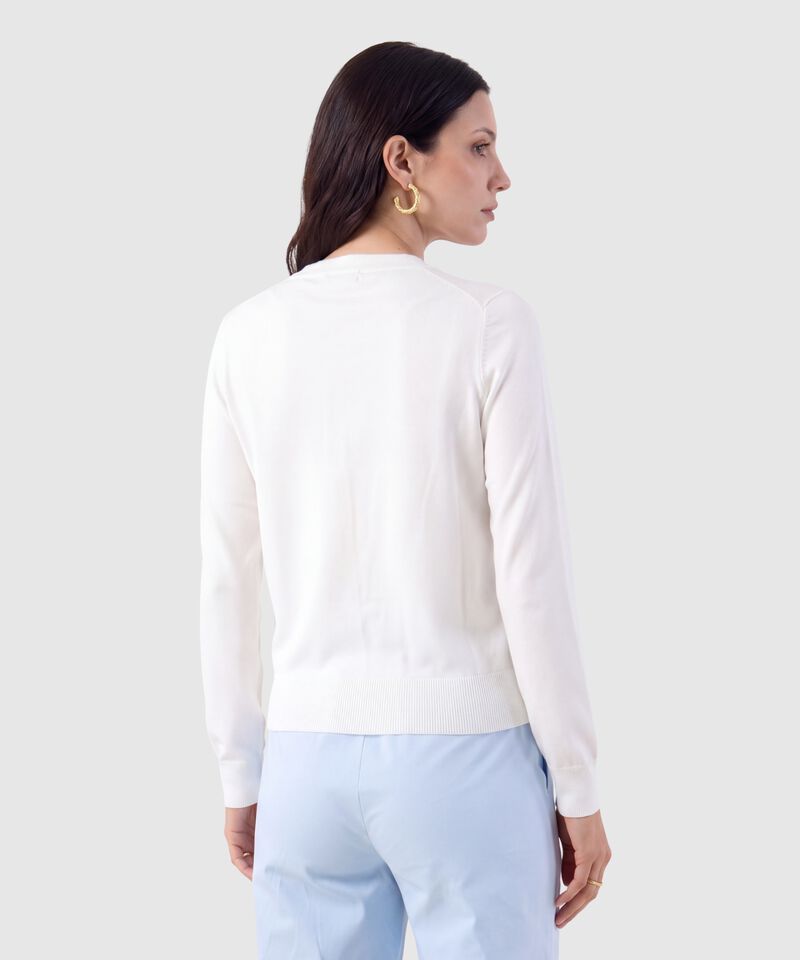 Saco Tejido Con Botones Para Mujer