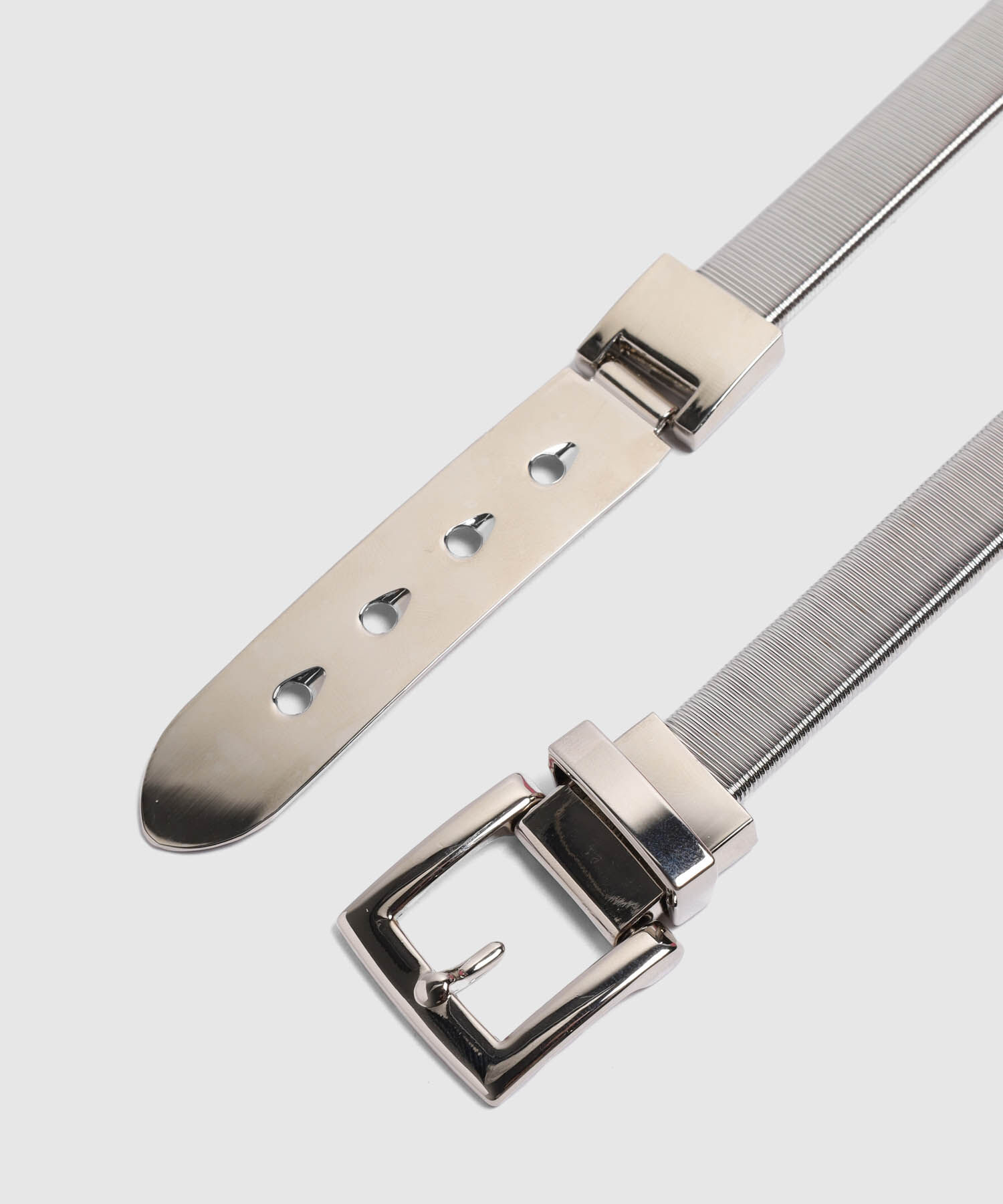 Cinturón Metálico Delgado Elástico Para Mujer