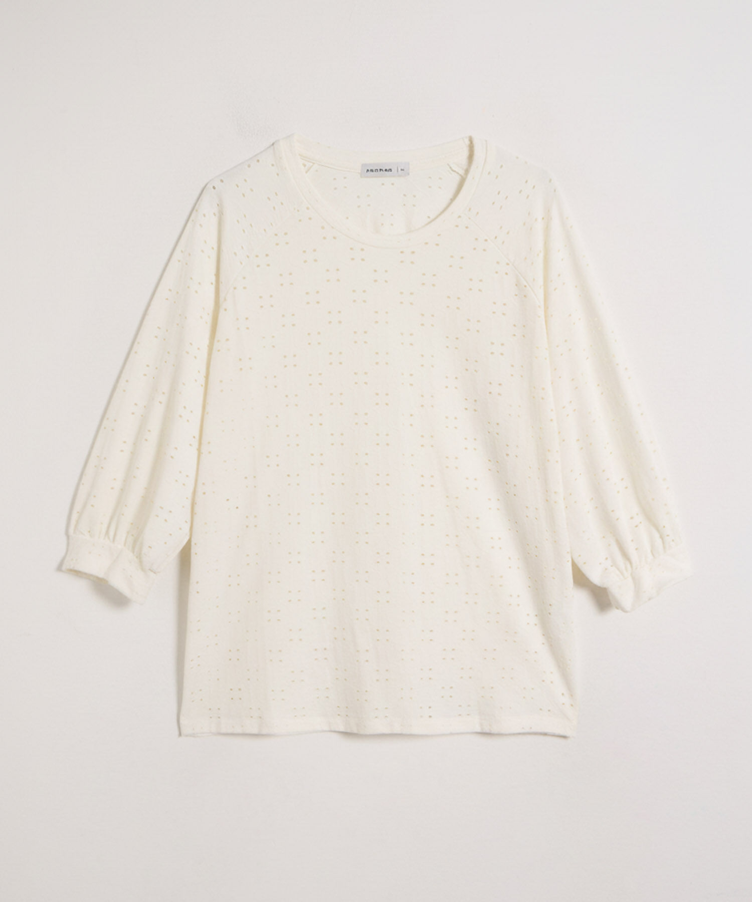 Camiseta Calada Manga ¾ Con Puño Elástico