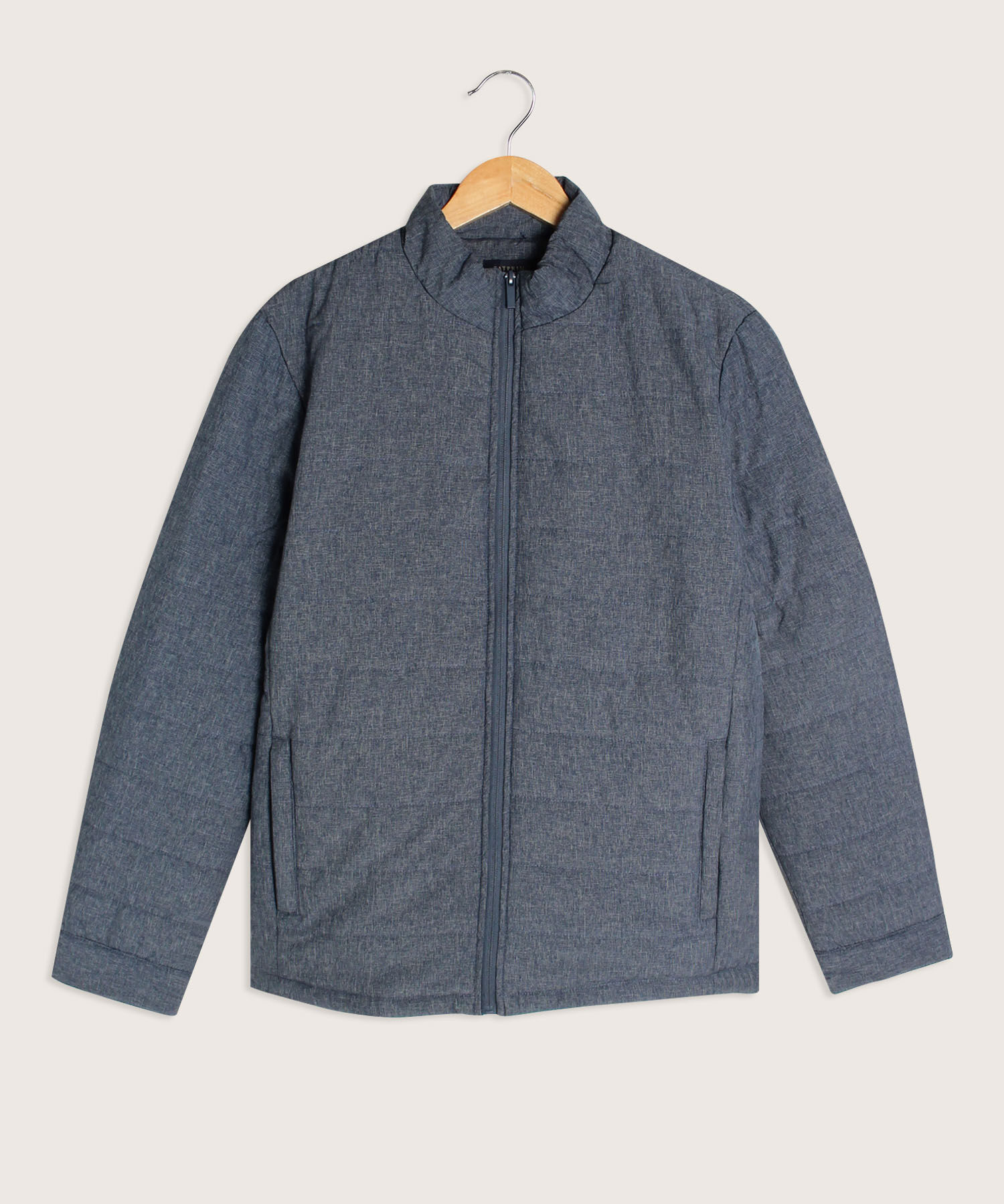Chaqueta Acolchada Con Tejido Prete&ntilde;ido