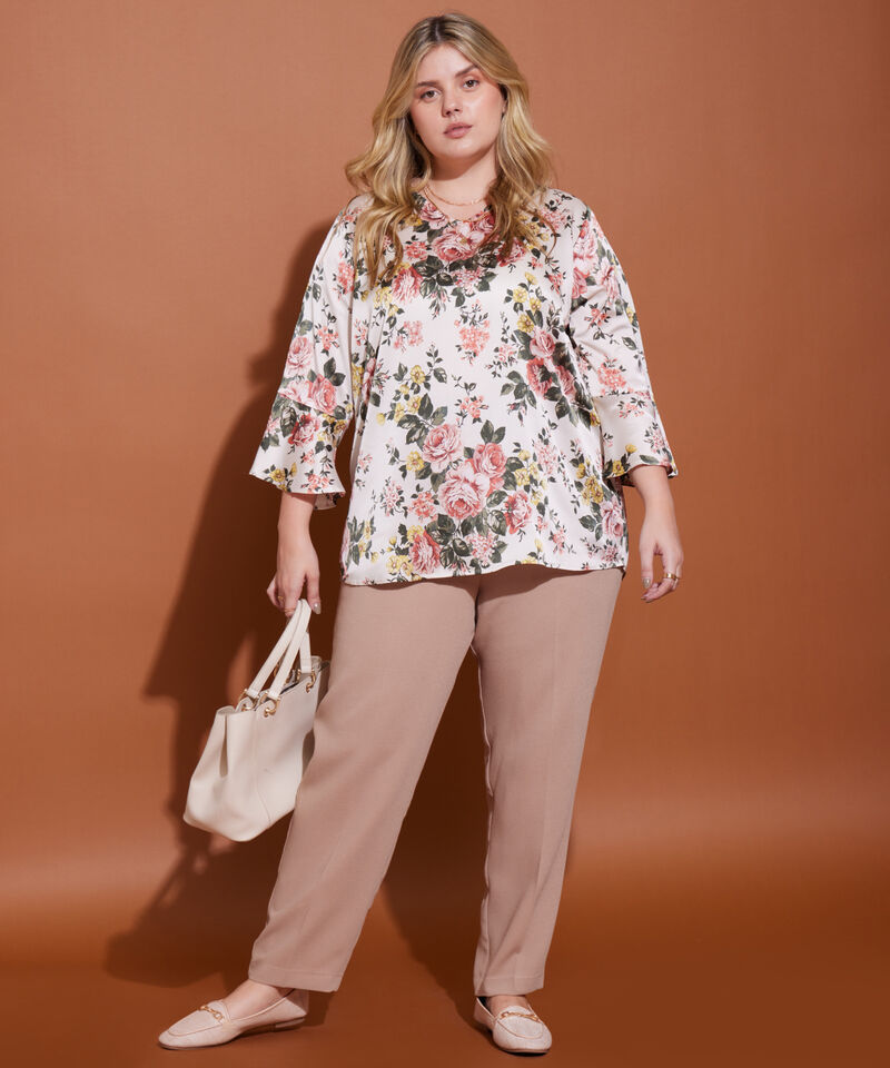 Blusa Manga 3/4 Unicolor