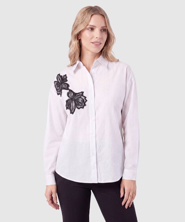 Camisa Manga Larga De Botones Mujer image number null