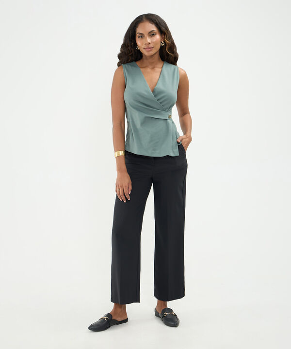 Pantalon Sastrero Para Mujer image number null