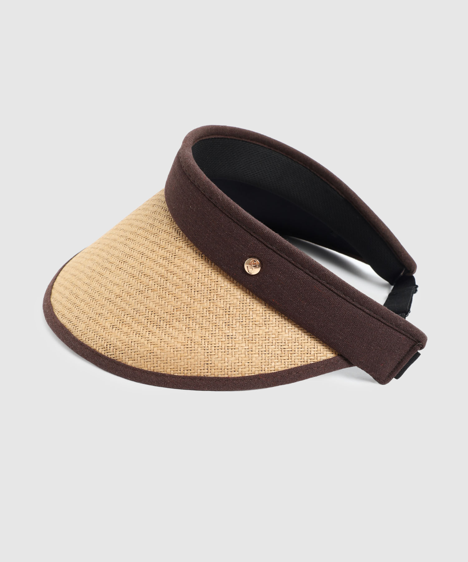Visera Tejida con Borde en Contraste Mujer