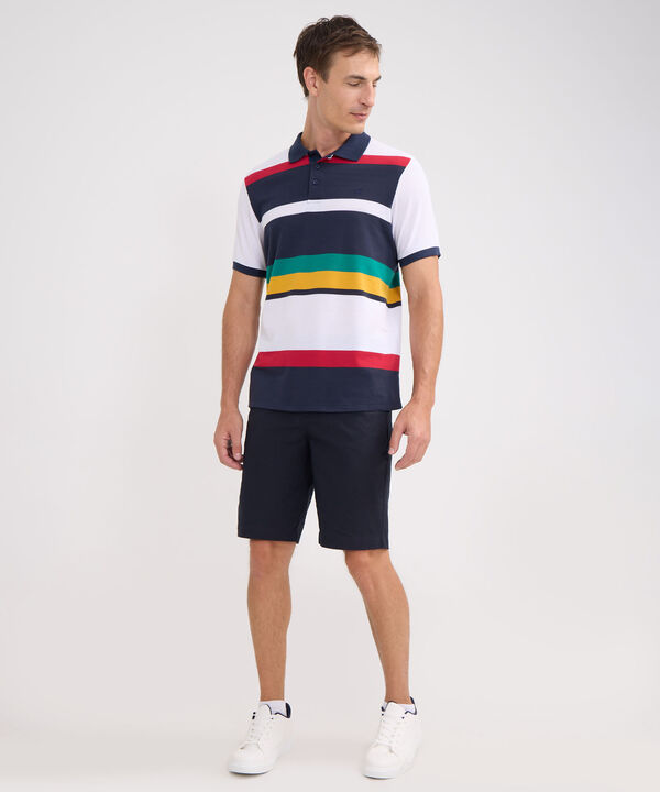 Polo Preteñida, Cuello Y Puños Tejidos