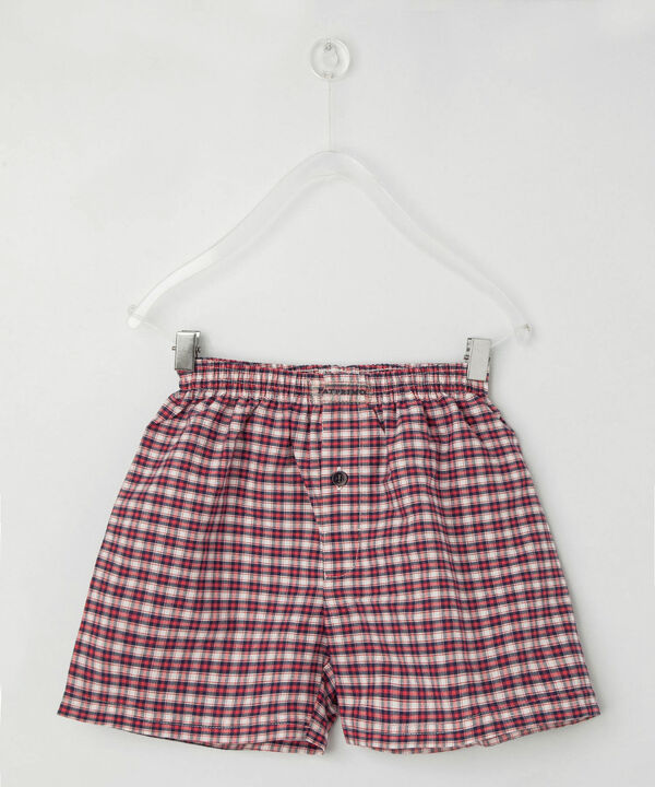 Pantaloncillo Bóxer Niño A Cuadros