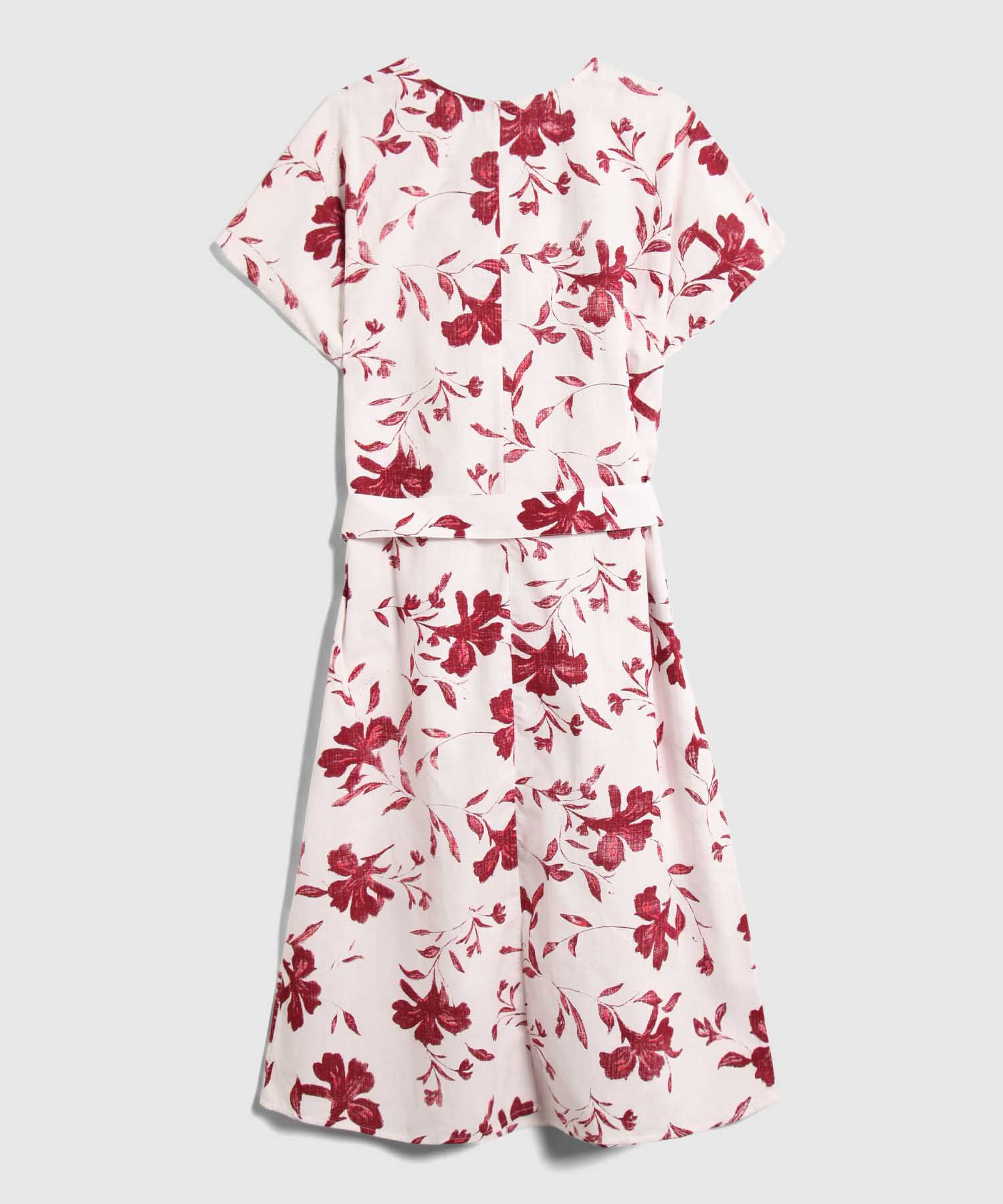 Vestido Estampado Con Cinturon Para Mujer Curvy