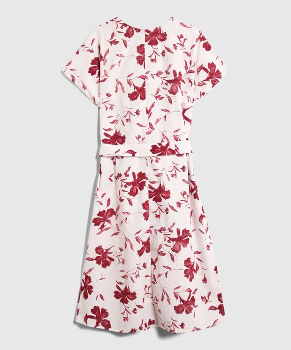 Vestido Estampado Con Cinturon Para Mujer Curvy image number null