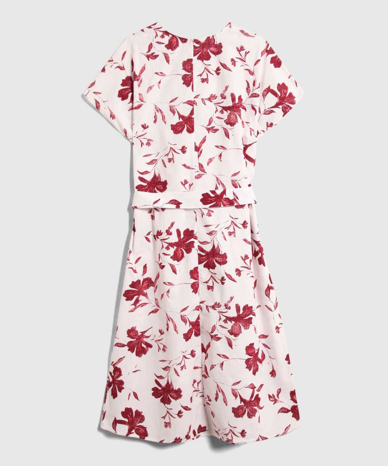 Vestido Estampado Con Cinturon Para Mujer Curvy