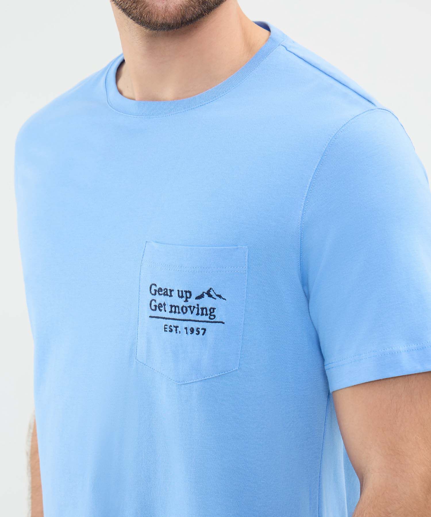 Camiseta Estampada con Bolsillo