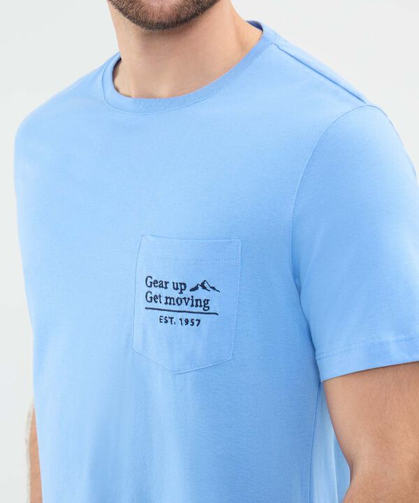 Camiseta Estampada con Bolsillo image number null