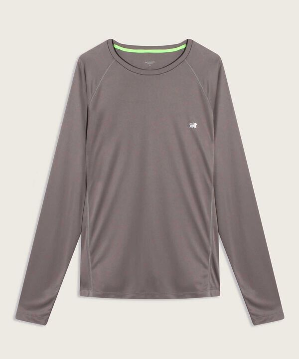 Camiseta Para Hombre De Diseño Deportivo, Cuello Redondo, Manga Larga