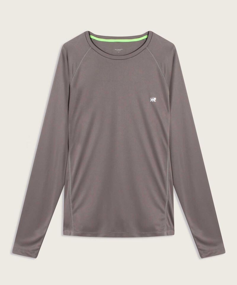 Camiseta Para Hombre De Diseño Deportivo, Cuello Redondo, Manga Larga