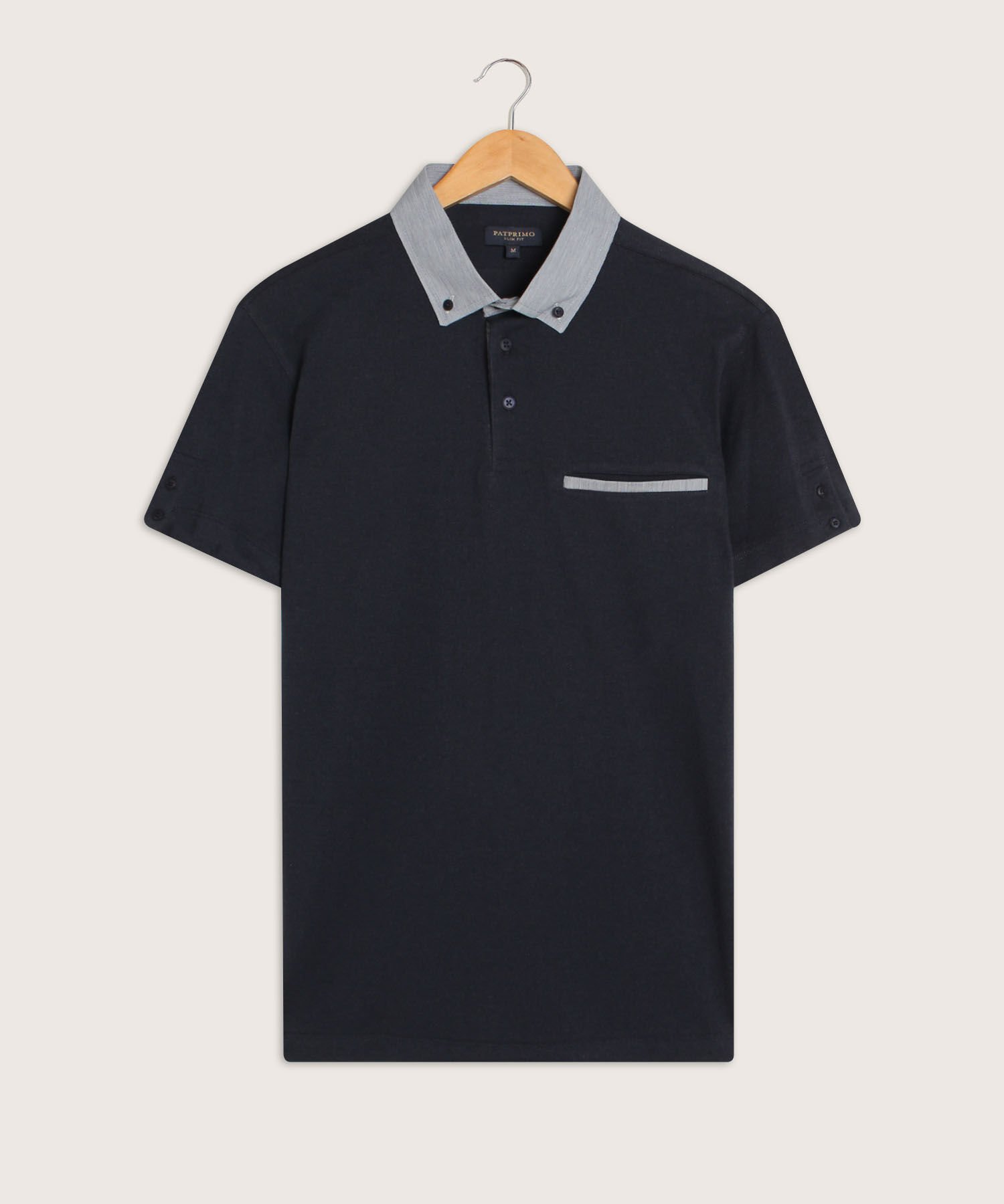 Polo Unicolor Cuello Duro