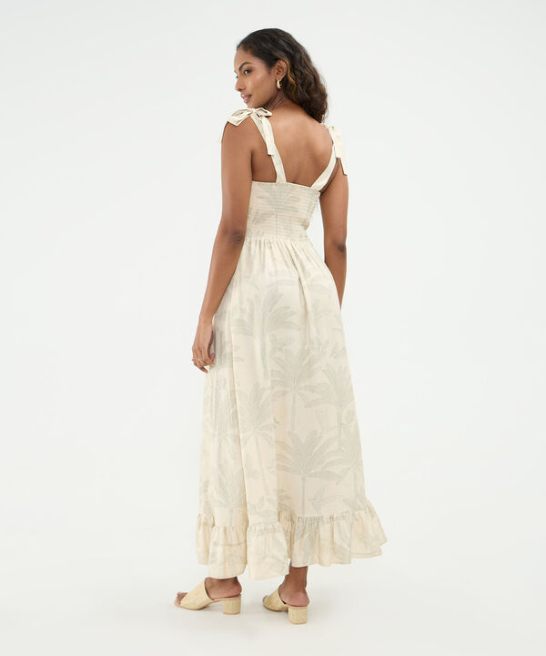 Vestido Manga Sisa Largo Para Mujer