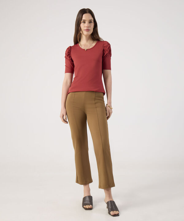 Camiseta Con Detalle En Hombros  image number null