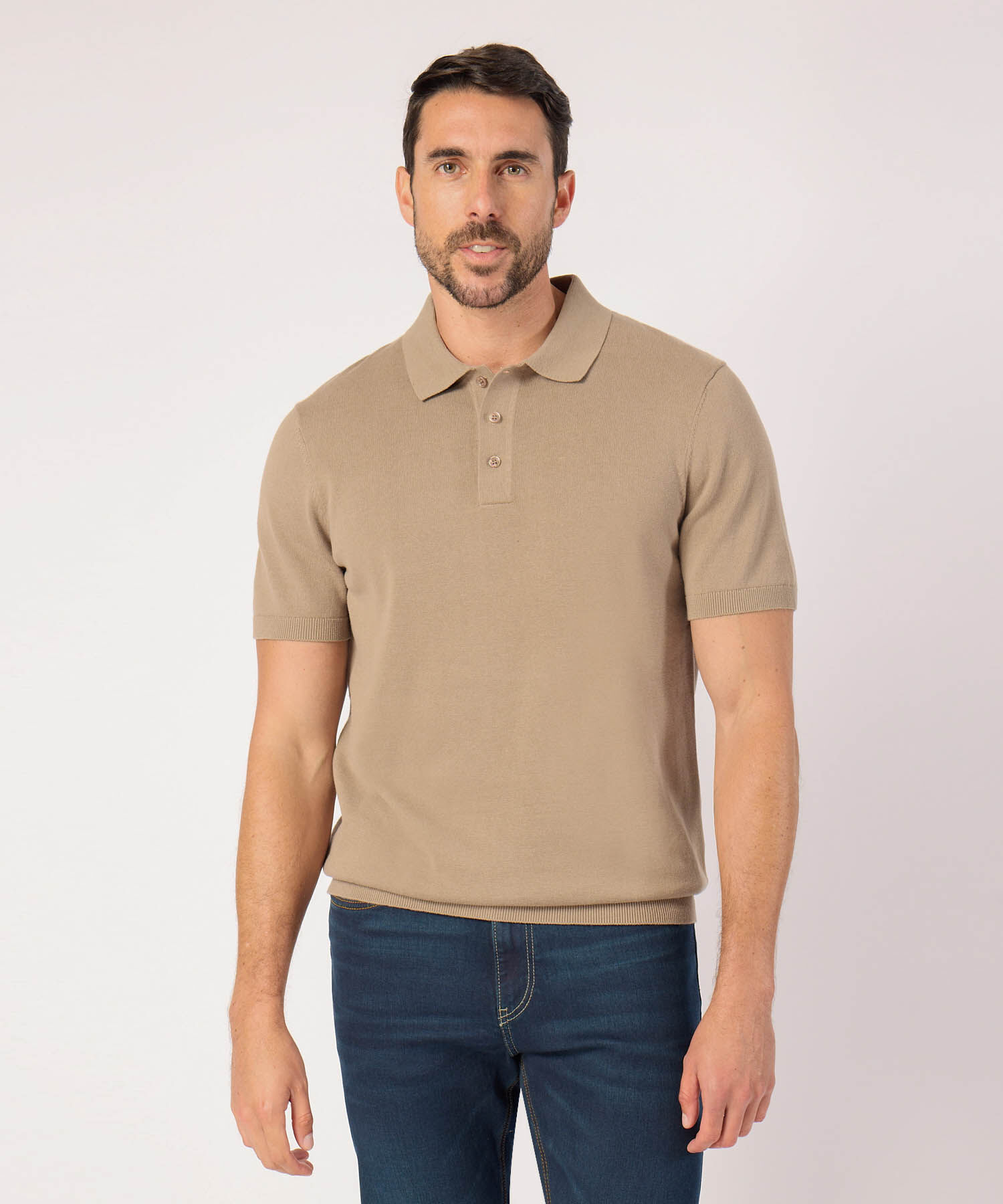 Polo Unicolor Manga Corta 