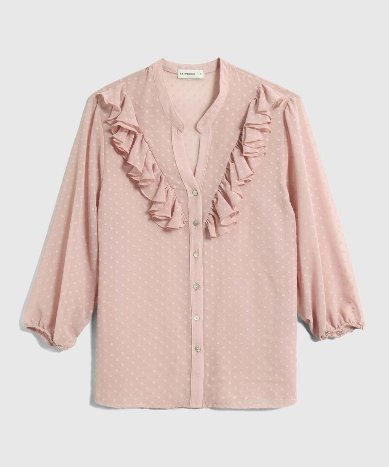 Blusa Texturizada Con Boleros 