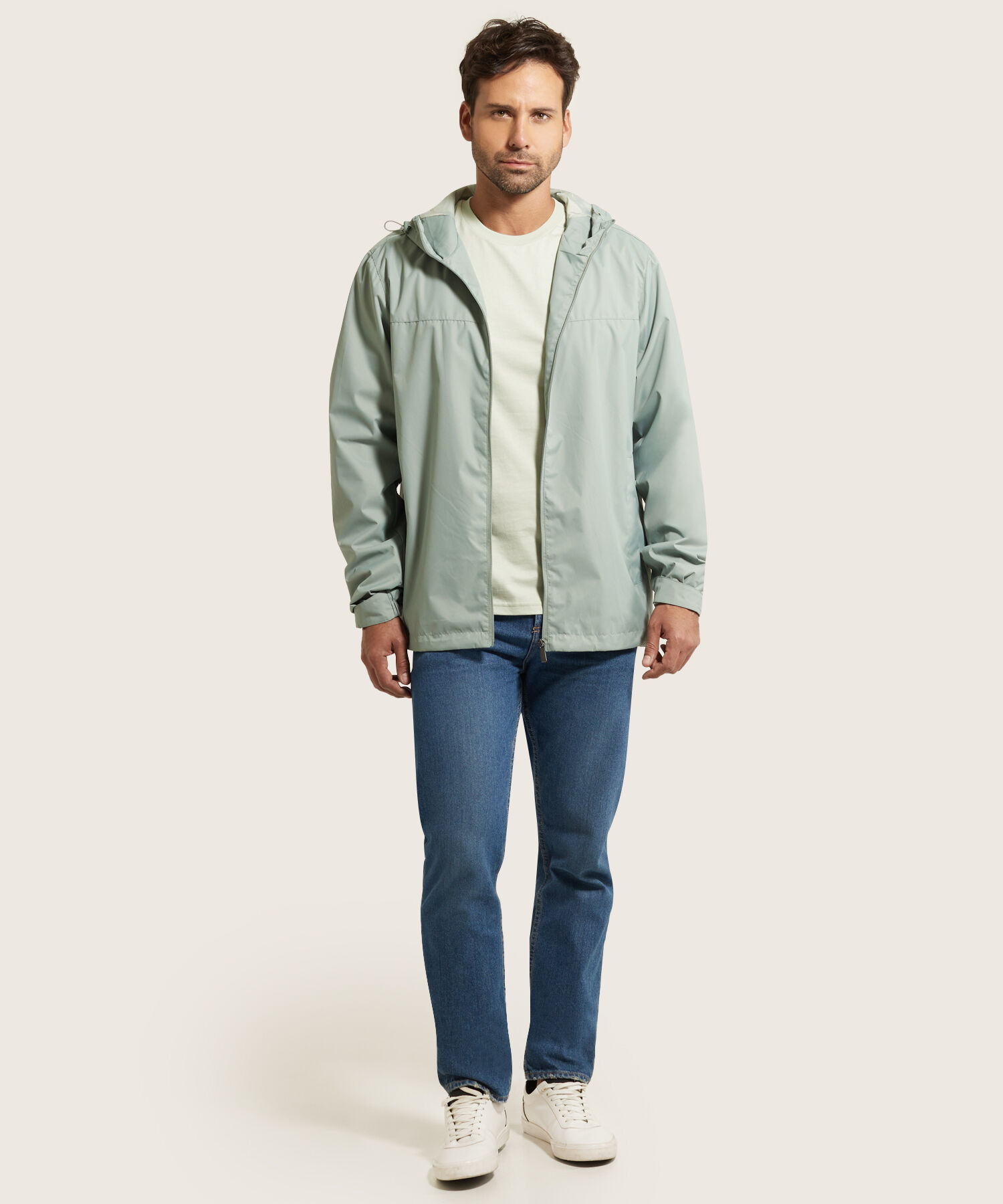 Camiseta Unicolor Cuello Redondo