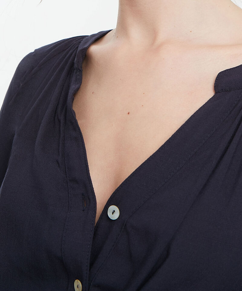 Blusa M 3/4 Cuello Neru Unicolor