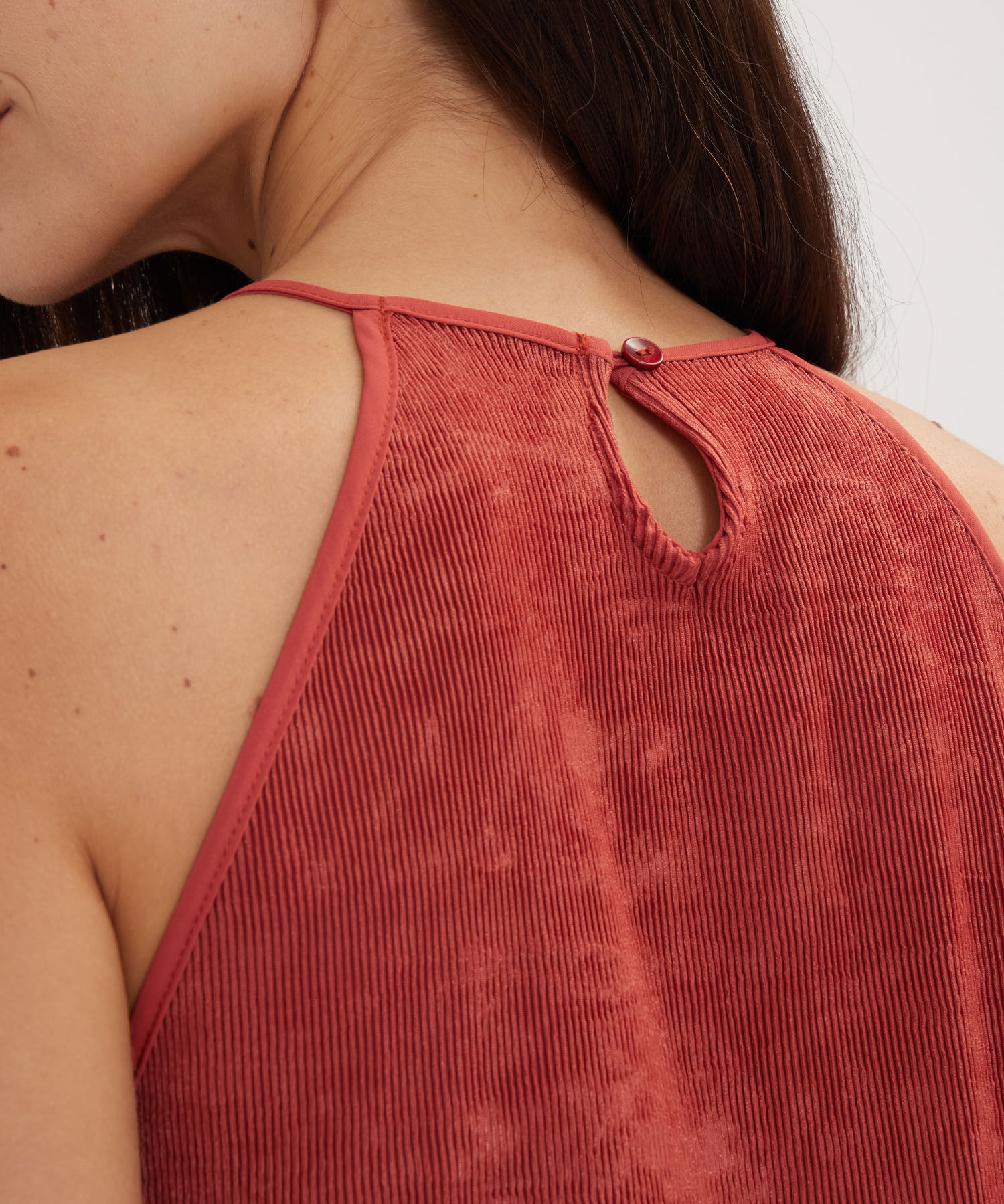 Blusa De Tiras Manga Sisa Unicolor
