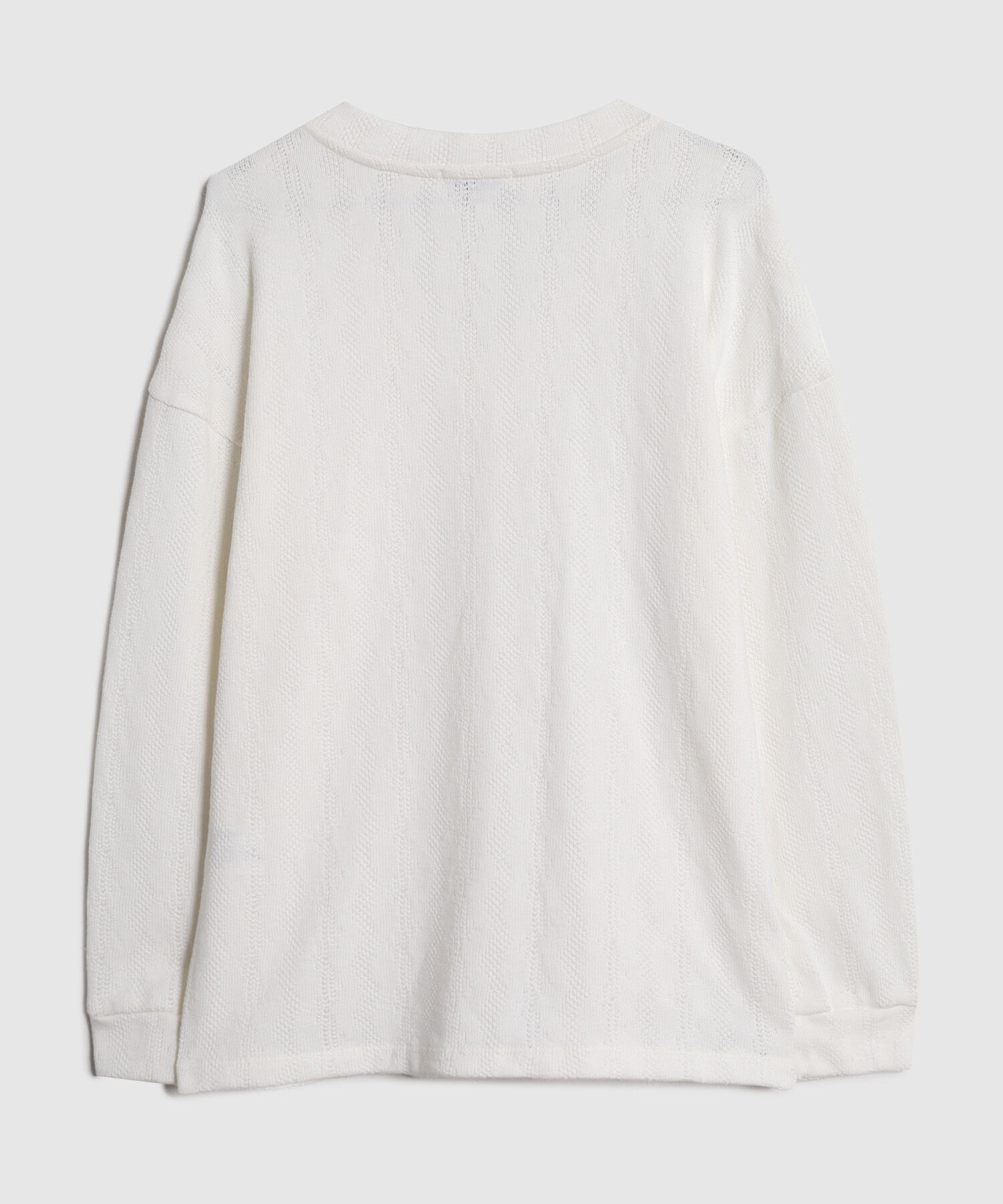 Saco Oversize Texturizado Cuello V Para Mujer