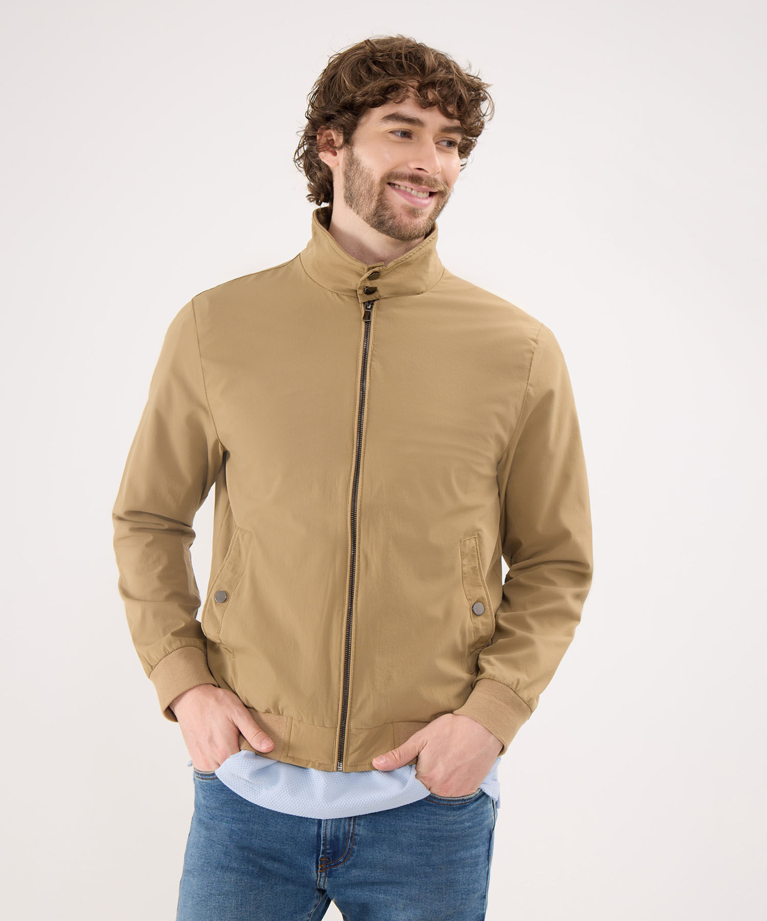 Chaqueta Bomber Cuello Alto