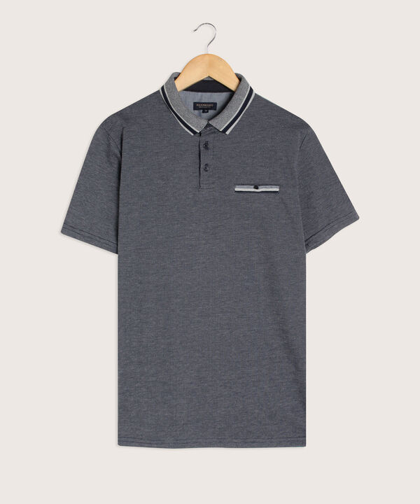 Polo Preteñida Cuello Tejido