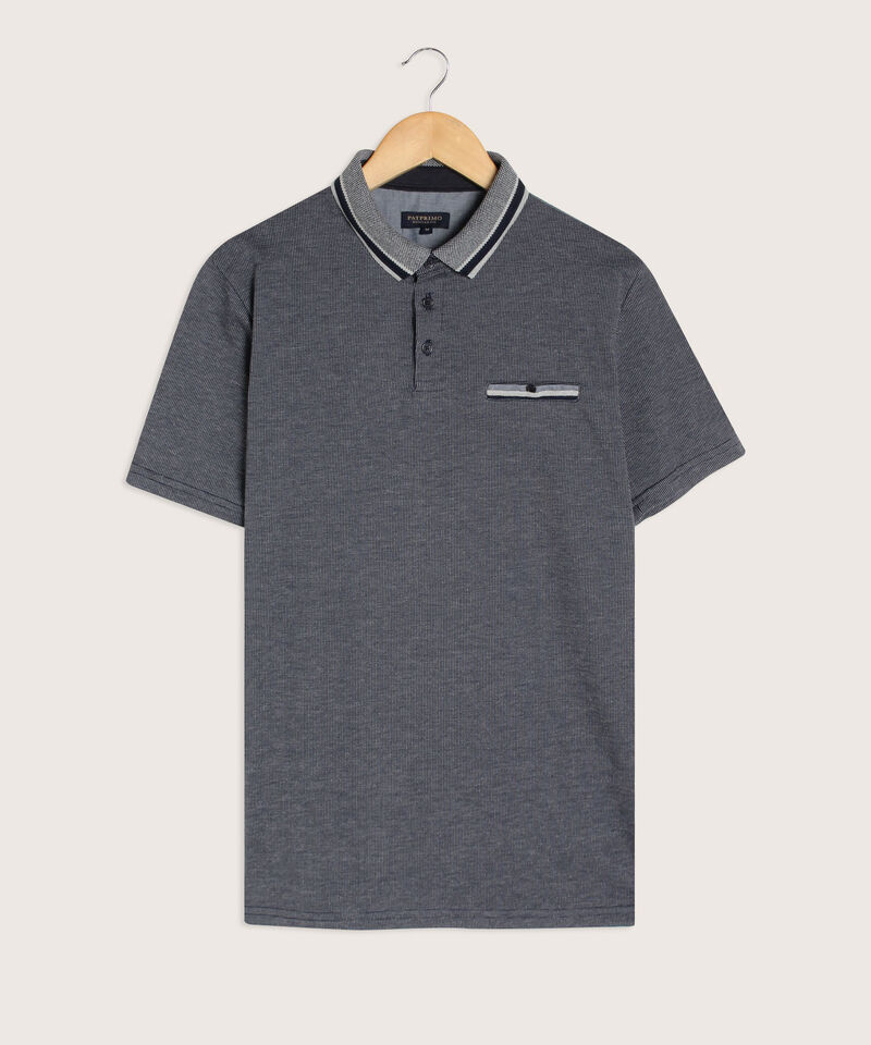 Polo Preteñida Cuello Tejido